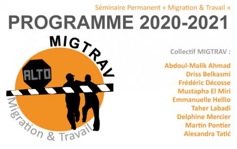 Séminaire Migration & Travail : Programmation 2020-2021